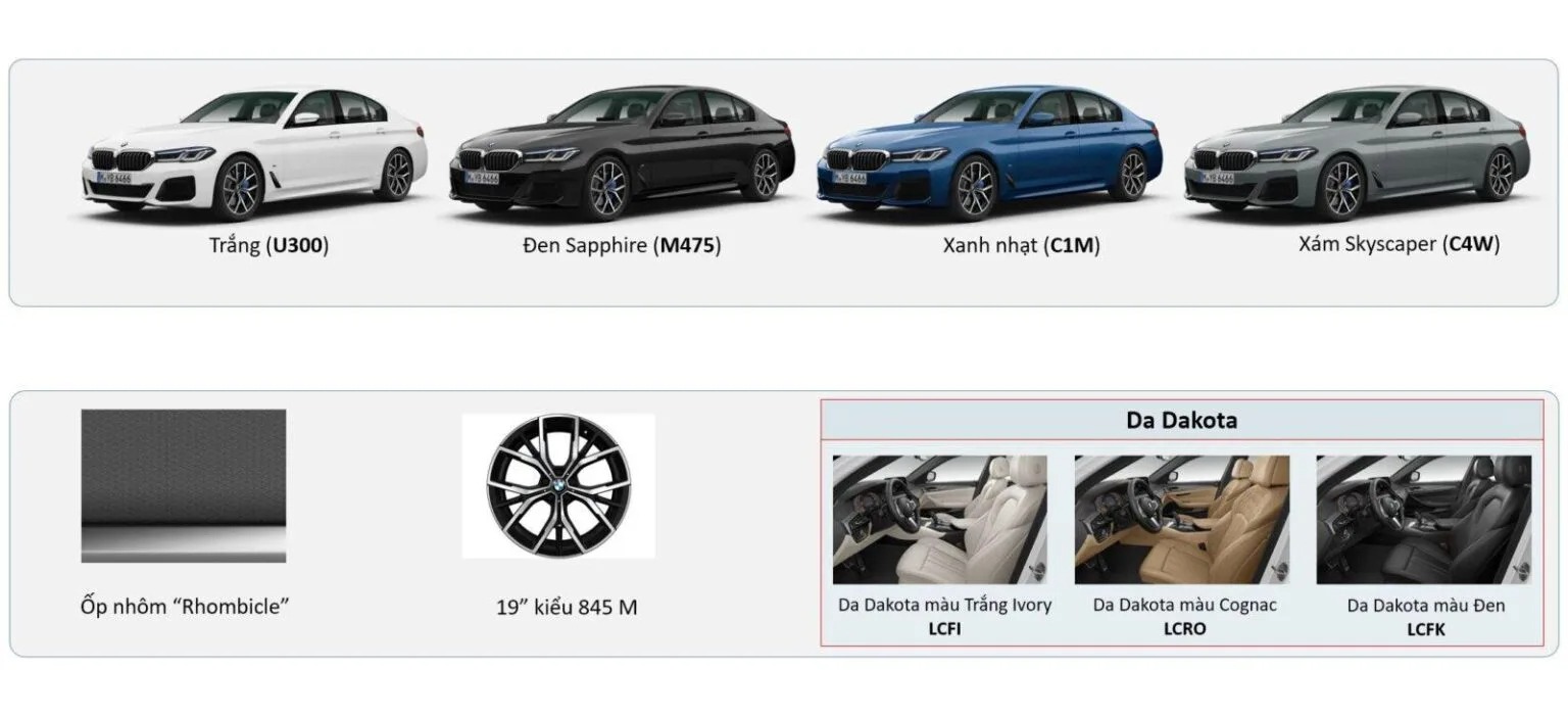 Màu xe BMW 520i M Sport