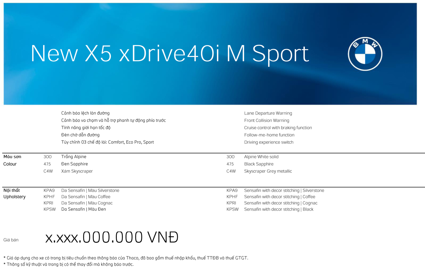 THÔNG SỐ KỸ THUẬT CỦA BMW X5 MỚI - 6