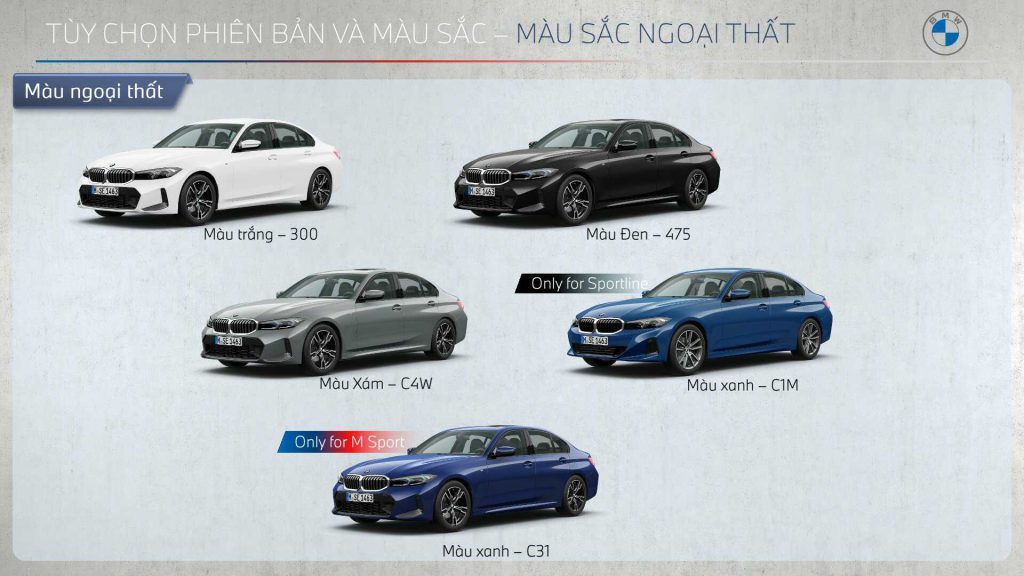 Thiết kế ngoại thất BMW 320i M Sport 2026