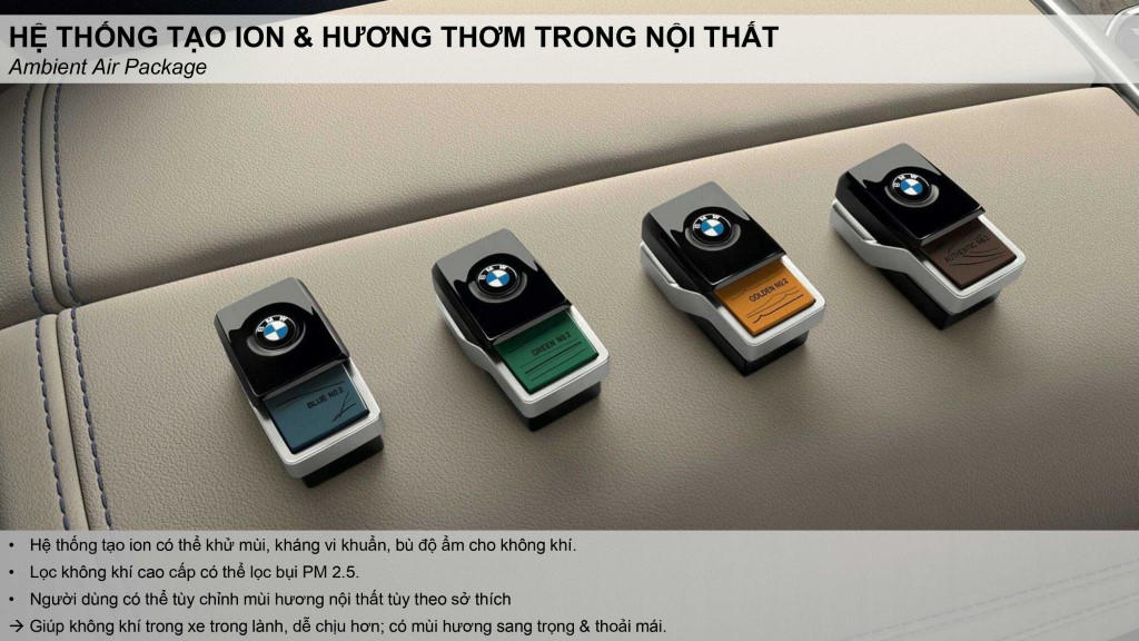 Nước hoa dạng sáp trên BMW X7 2023.